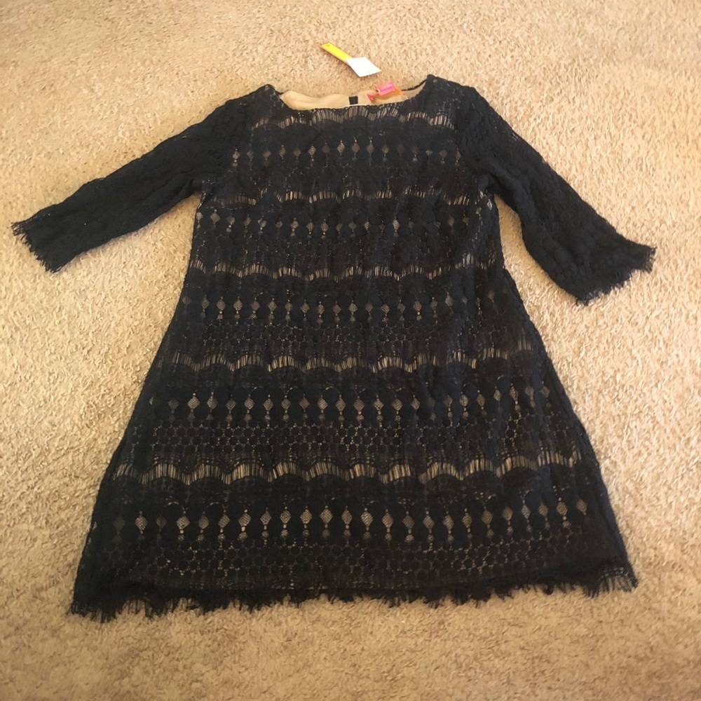 Black lace dress